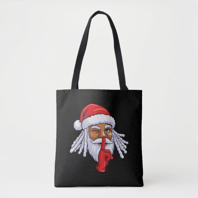 Afroamerikanischer Weihnachtsmann Weihnachtsfeier  (Vorderseite)