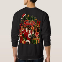 Afroamerikanischer Weihnachtspullover Dirty Santa