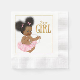 Afroamerikanisches Baby-Duschpapier Napkins Serviette