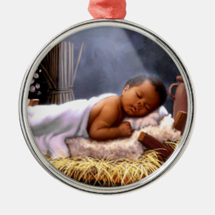 Afroamerikanisches Baby Jesus Weihnachtsschmuck