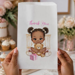 Afroamerikanisches Baby Mädchen Danksagungs Gesche Geschenktütchen