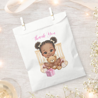 Afroamerikanisches Baby Mädchen Danksagungs Gesche Geschenktütchen