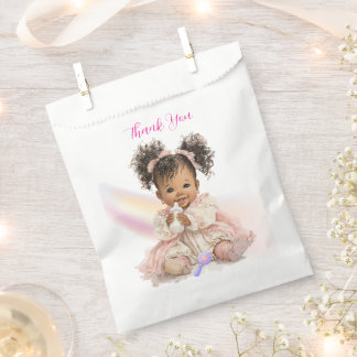 Afroamerikanisches Baby Mädchen Danksagungs Gesche Geschenktütchen