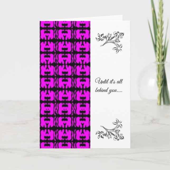 Afroamerikanisches Beileid Karte (Vorderseite)