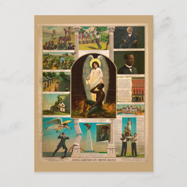 Afroamerikanisches Denkmal (1897) Postkarte (Vorderseite)