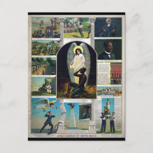 Afroamerikanisches Denkmal, um 1897 Postkarte