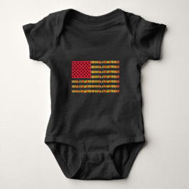 Afroamerikanisches-Flagge-T-Shirt Baby Strampler