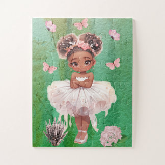 Afroamerikanisches kleines Ballerina-Puzzle Puzzle