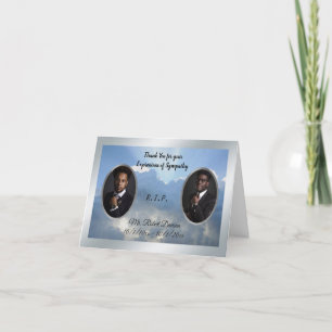 Afroamerikanisches Memorial Dankeschön Dankeskarte