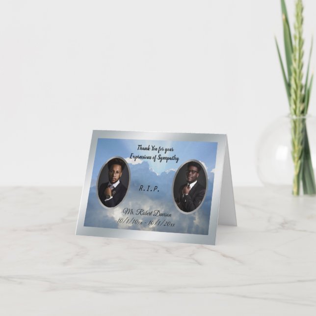 Afroamerikanisches Memorial Dankeschön Dankeskarte (Vorderseite)