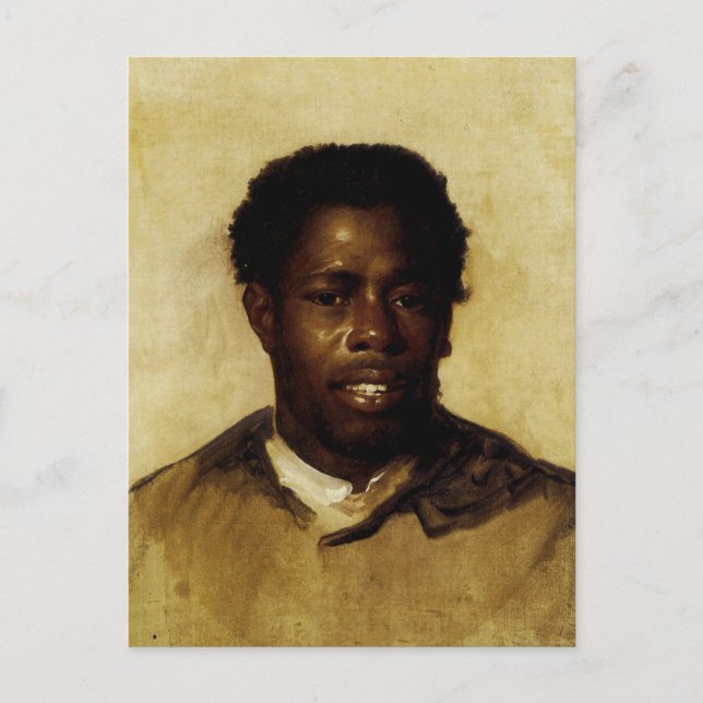 Afroamerikanisches Portrait Postkarte (Vorderseite)