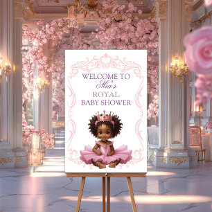 Afroamerikanisches Prinzessinnen-Königliches Willk Poster