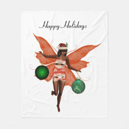 Afroamerikanisches Weihnachtsgebäck Fleece Blanket