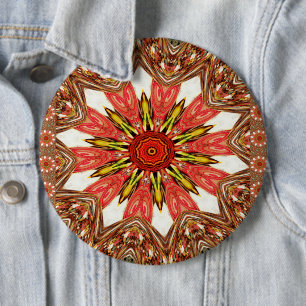 Afroasiatisch traditionelles kantiges Muster Button