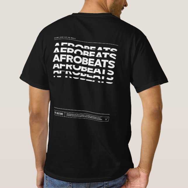 Afrobeats Dance Culture DJ Raving T - Shirt Dark (Rückseite)