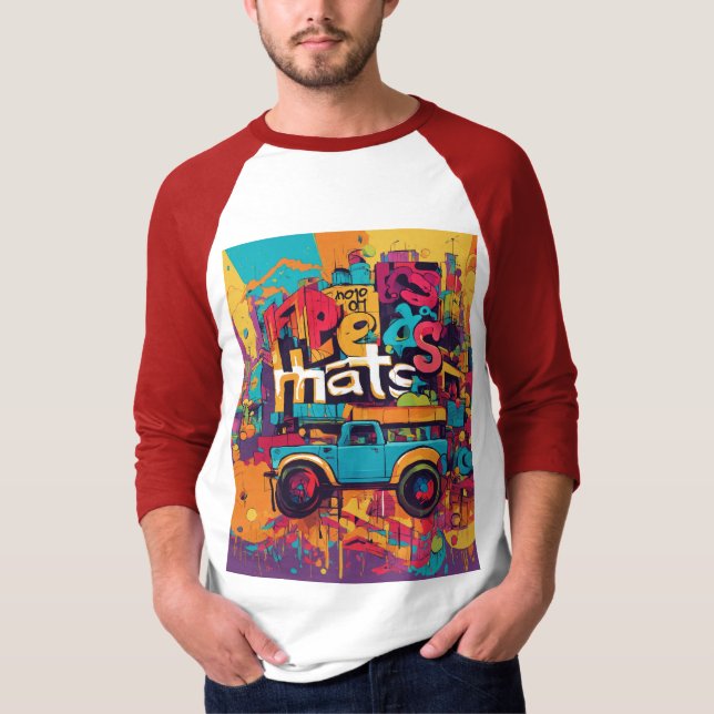 Afrobeats Style of Tentacle Typografy T-Shirt (Vorderseite)