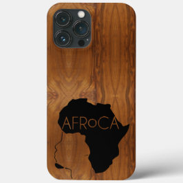 AFRoCA MALE Afro plus Africa Wood Grain Look Case-Mate iPhone Hülle