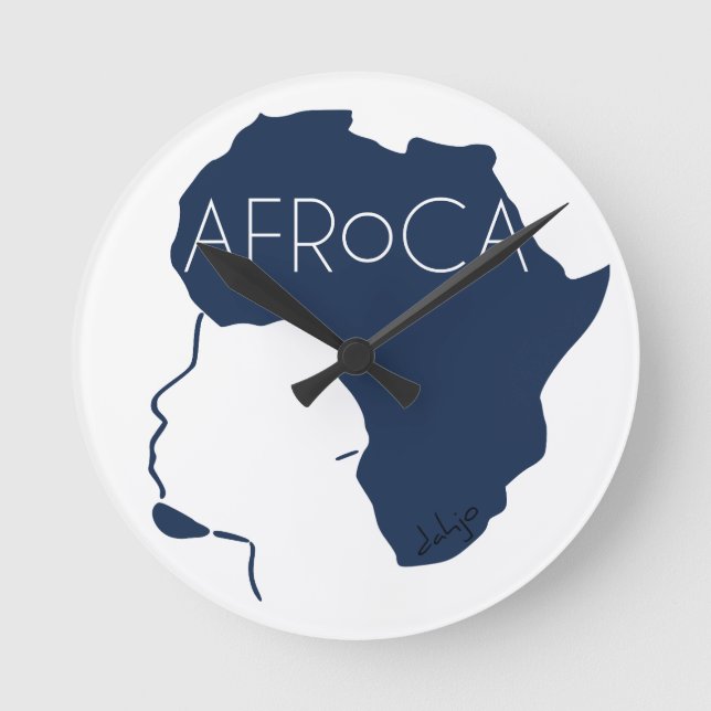 AFROCA RUNDE WANDUHR (Vorderseite)