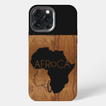 AFRoCA Weibliche Afro plus Afrika Holzkörner-Look