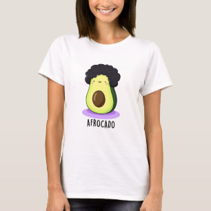 Afrocado Funny Avocado mit Afro Puff T-Shirt