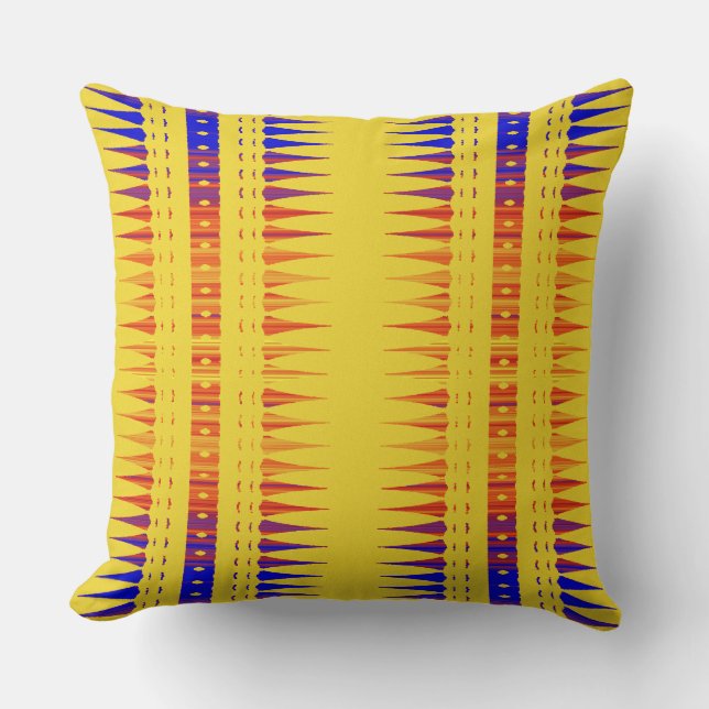 Afrocentric Geometric Print  Kissen (Vorderseite)