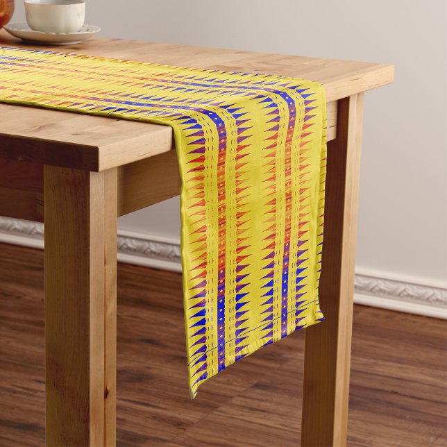 Afrocentric Geometric Print Short Table Runner Kurzer Tischläufer (Von Creator hochgeladen)