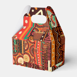 Afrocentric Kente Tribal Pattern Geschenkschachtel
