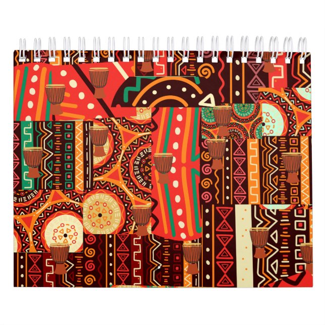 Afrocentric Kente Tribal Pattern Kalender (Titelbild)