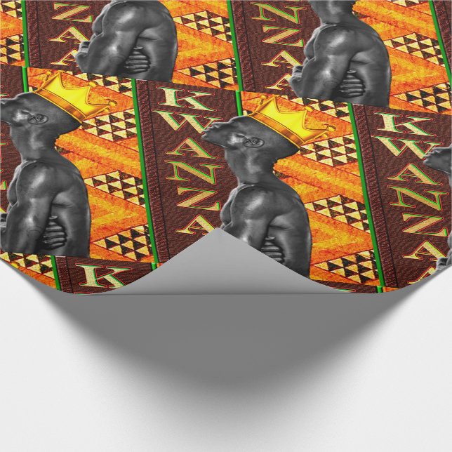 Afrocentric Kwanzaa Print Geschenkpapier (Ecke)