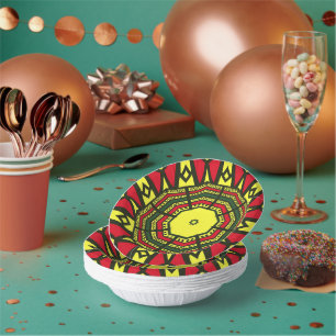 Afrocentric Mandala  Pappteller