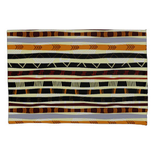 Afrocentric Motif Pattern Pillow Case Kissenbezug