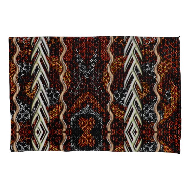 Afrocentric Motif Print Kissenbezug (Vorderseite)