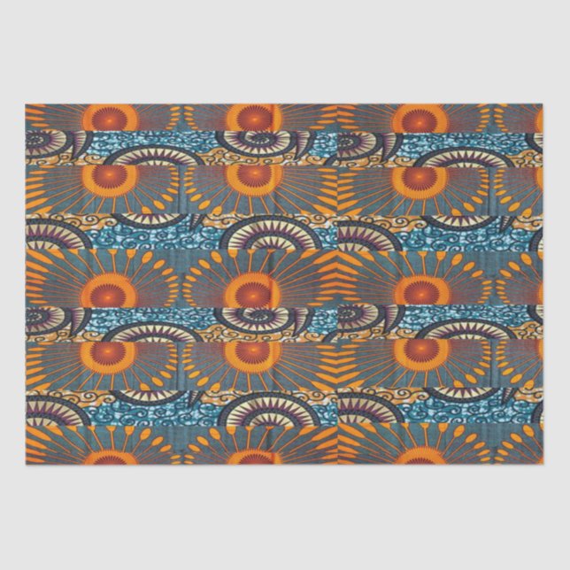 Afrocentric Motif Print Seidenpapier (Vorderseite)