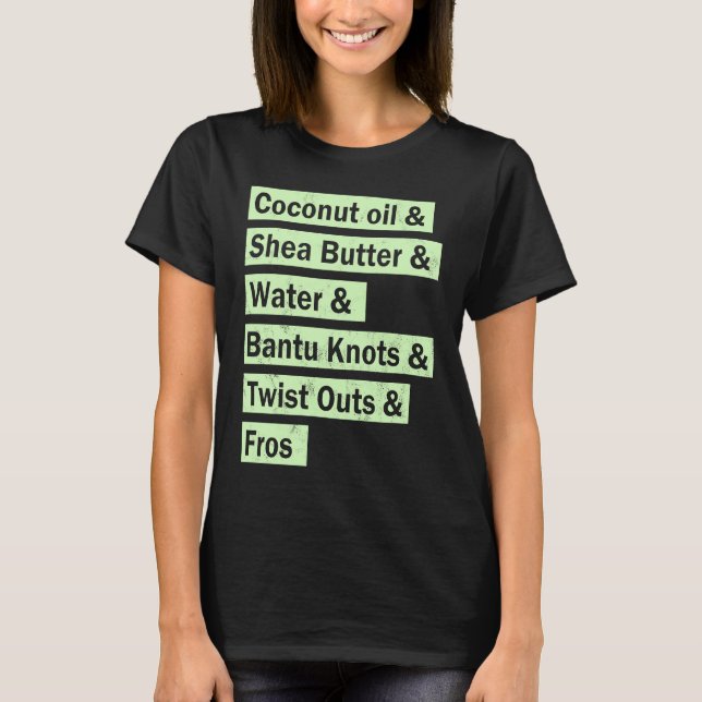 Afrocentric Natural Hair  for an Afro Women T-Shirt (Vorderseite)