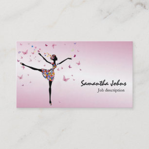 Afrocentric Tänzer-Ballerina-beruflicher Stylist Visitenkarte