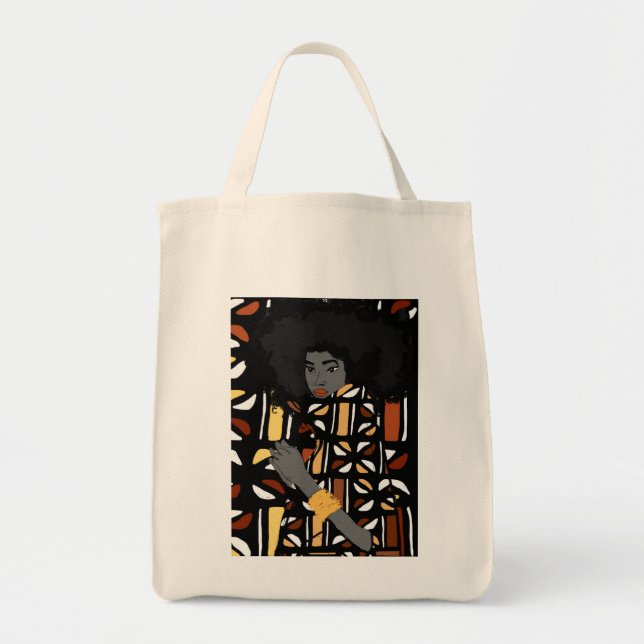 Afrocentric Taschen-Tasche Tragetasche (Vorne)