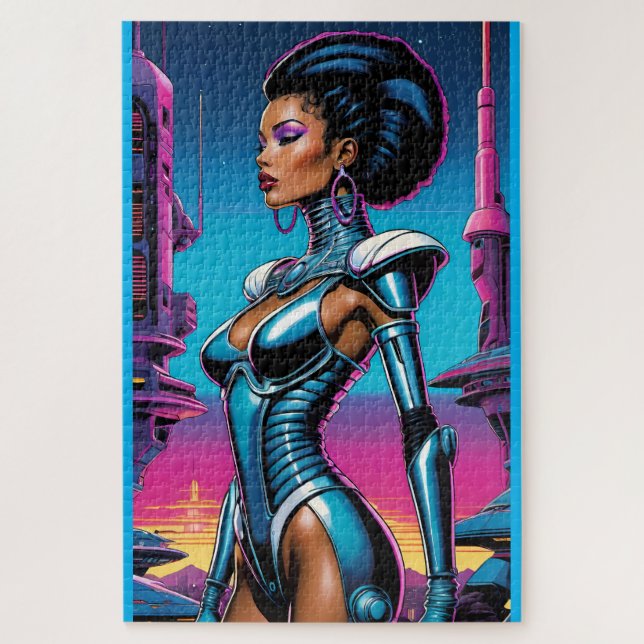 Afrofuturismus Four Ken Gage SciFi Puzzle (Vertikal)