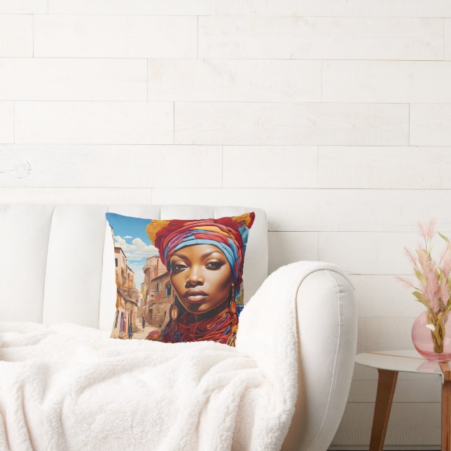 "Afrofuturismus: Lebhafte Träume des Erbes" Kissen (Liege)