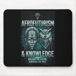 Afrofuturismus Wissen afrikanische Maske Eule Scha Mousepad