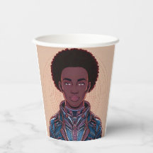 Afrofuturist King 8 oz. Pappbecher