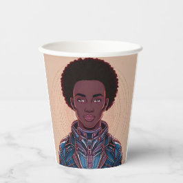 Afrofuturist King 8 oz. Pappbecher
