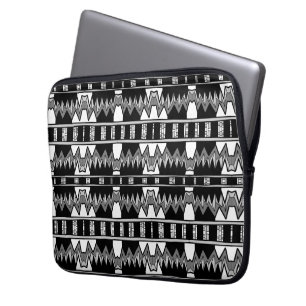 Afrofuturist Pattern Gray Laptopschutzhülle
