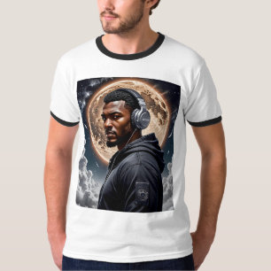 Afrofuturistische Moon Music Vibes T-Shirt