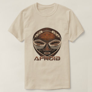 Afroid - Afrofuturismus Cyber-Tribal Afrikanische  T-Shirt
