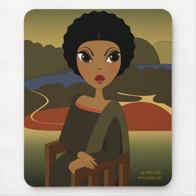 Afro'na Lisa Mousepad (Vorne)