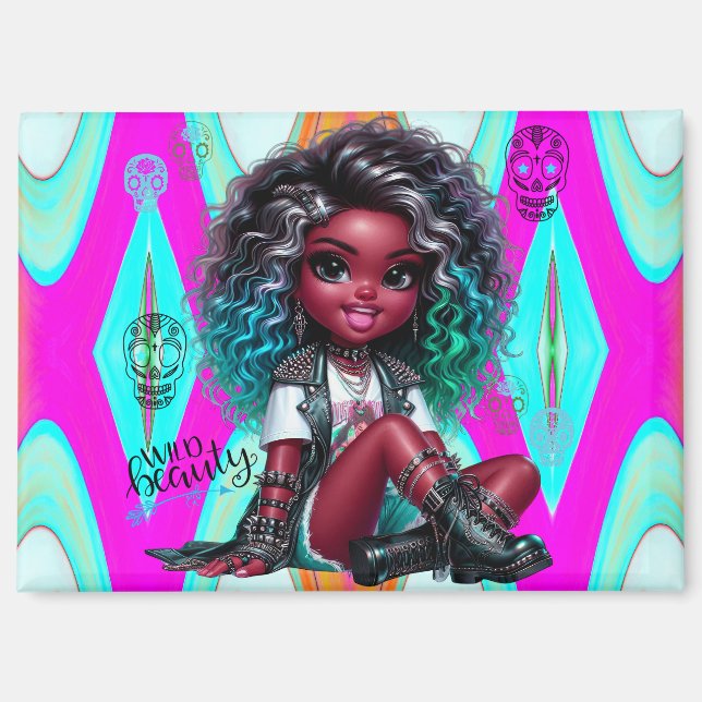 Afropunk Wild Beauty Magnet (Vorderseite)