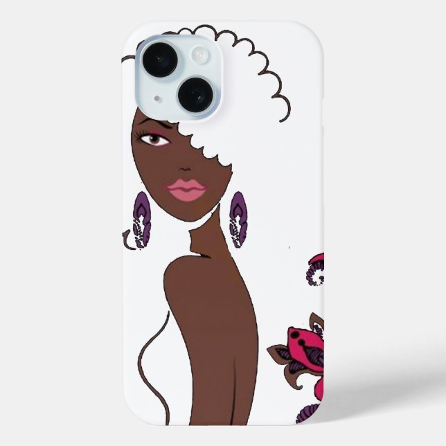 Afrozentric Beauty iPhone 15 Fall Case-Mate iPhone Hülle (Rückseite)