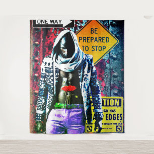 Afrozentrische Grafik Wandteppich