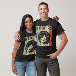 Afrozentrische Lehrerqualitäten Wertschätzung Gesc T-Shirt