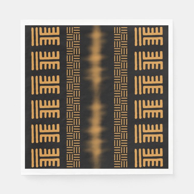 Afrozentrische Napkins im afrikanisch-bogolischen  Serviette (Vorderseite)